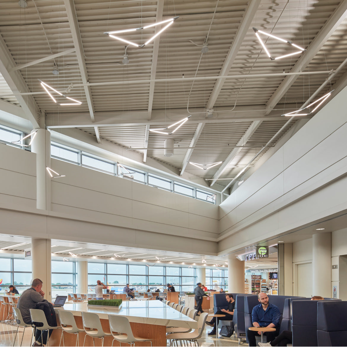 Z-Bar Pendant Birds at Midway International Airport, Chicago