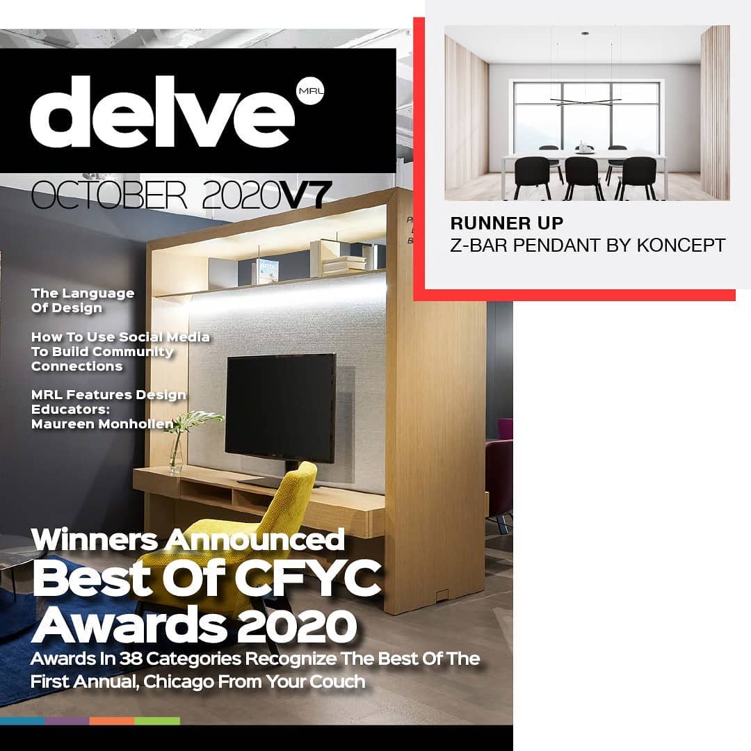 Z-Bar Pendant is a runner up in Your Couch awards!