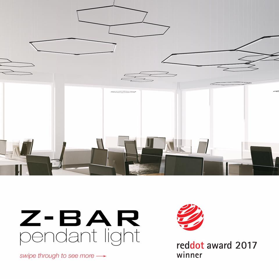 Z-Bar Pendant won Red Dot Design Award