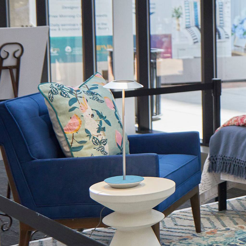 Royyo Desk Lamp and Gravy Wall Sconce at High Point Market