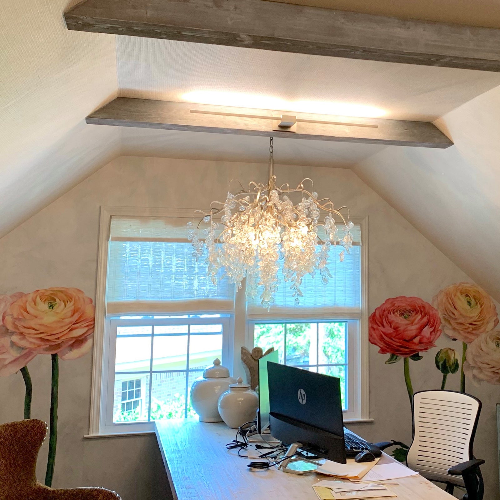 Z-Bar Wall Sconce at Home Office Interior Design