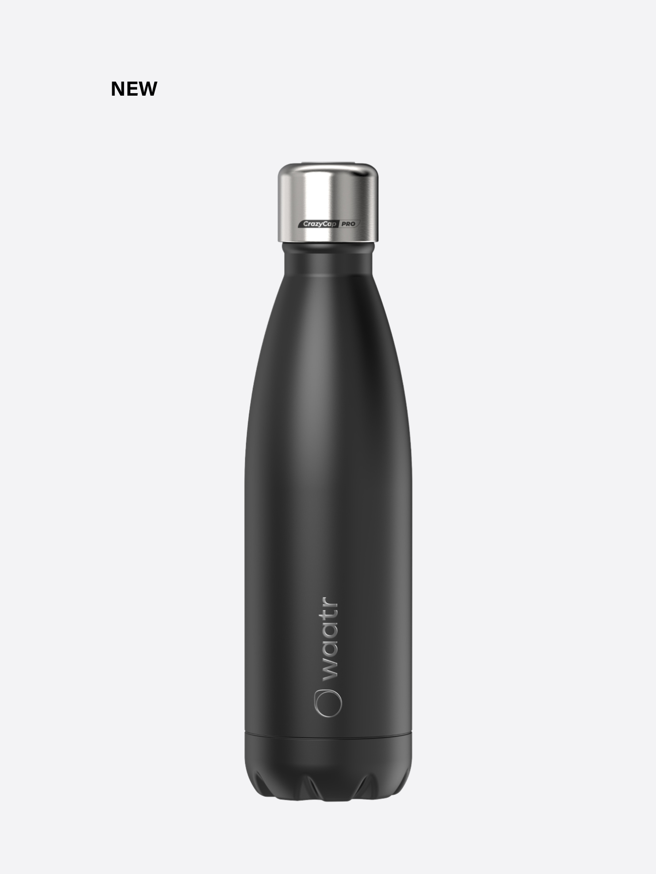 Waatr CrazyCap Pro UV Water Purifier Bottle - Onyx
