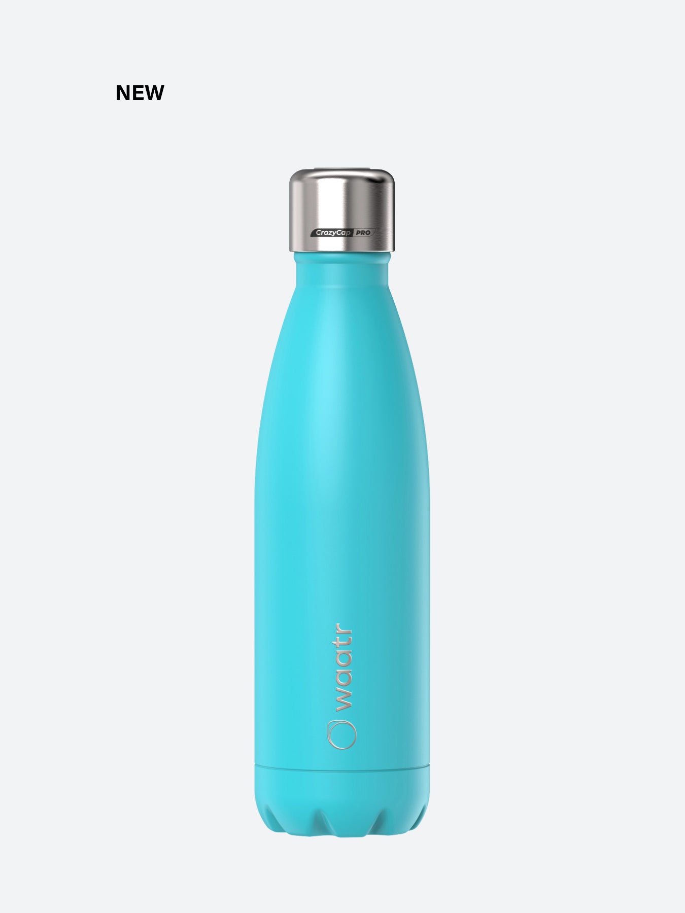 Waatr CrazyCap Pro UV Water Purifier Bottle - Miami Blue