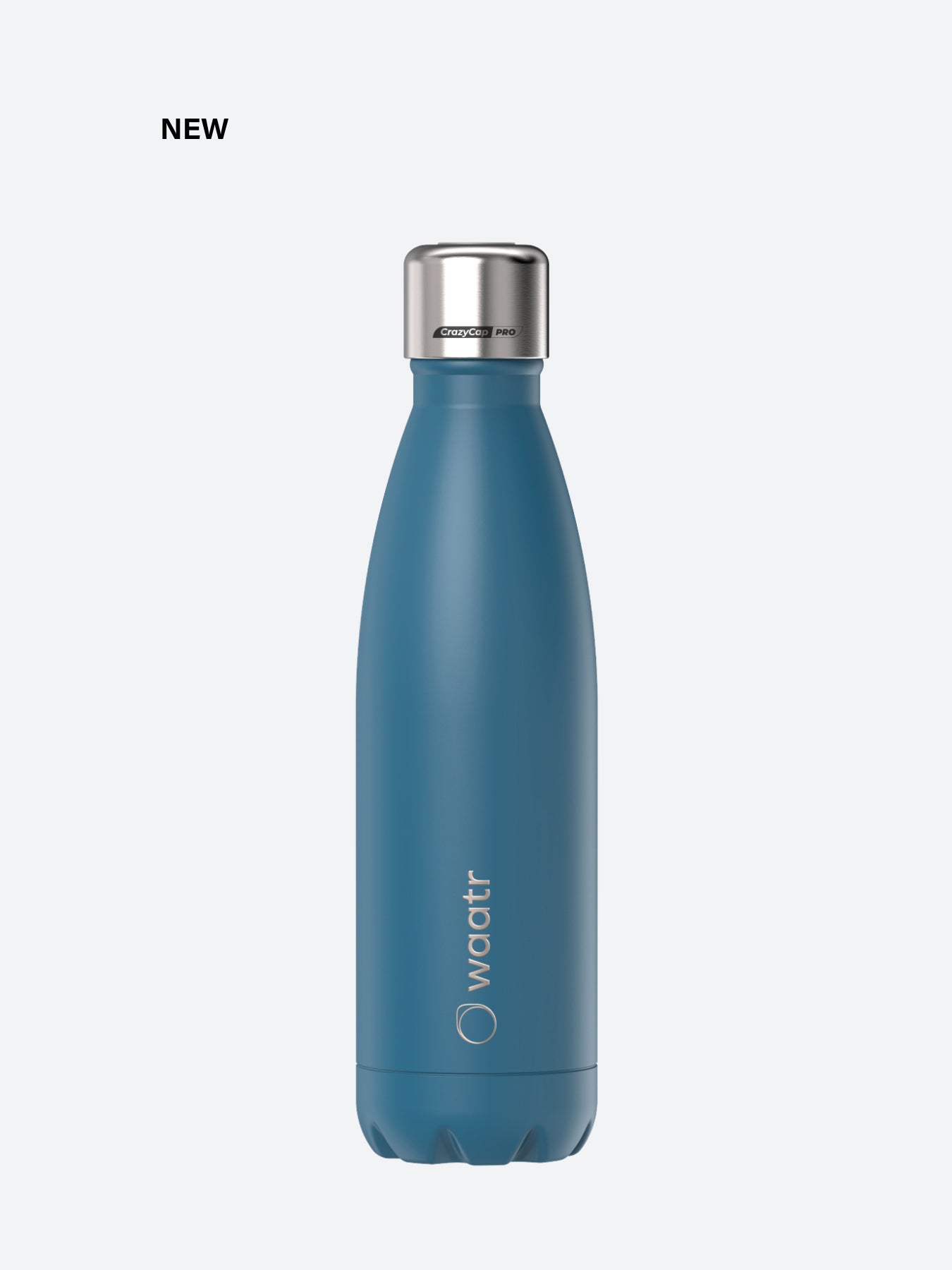 Waatr CrazyCap Pro UV Water Purifier Bottle - Classic Blue