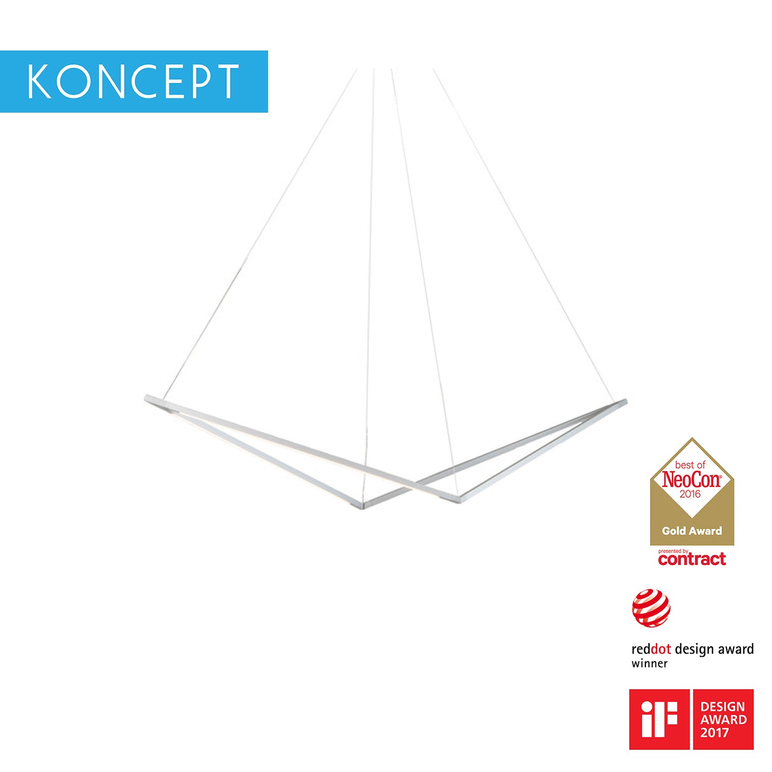 Koncept Z-Bar Pendant Bird LED Ceiling Lamp (ZBP-B)