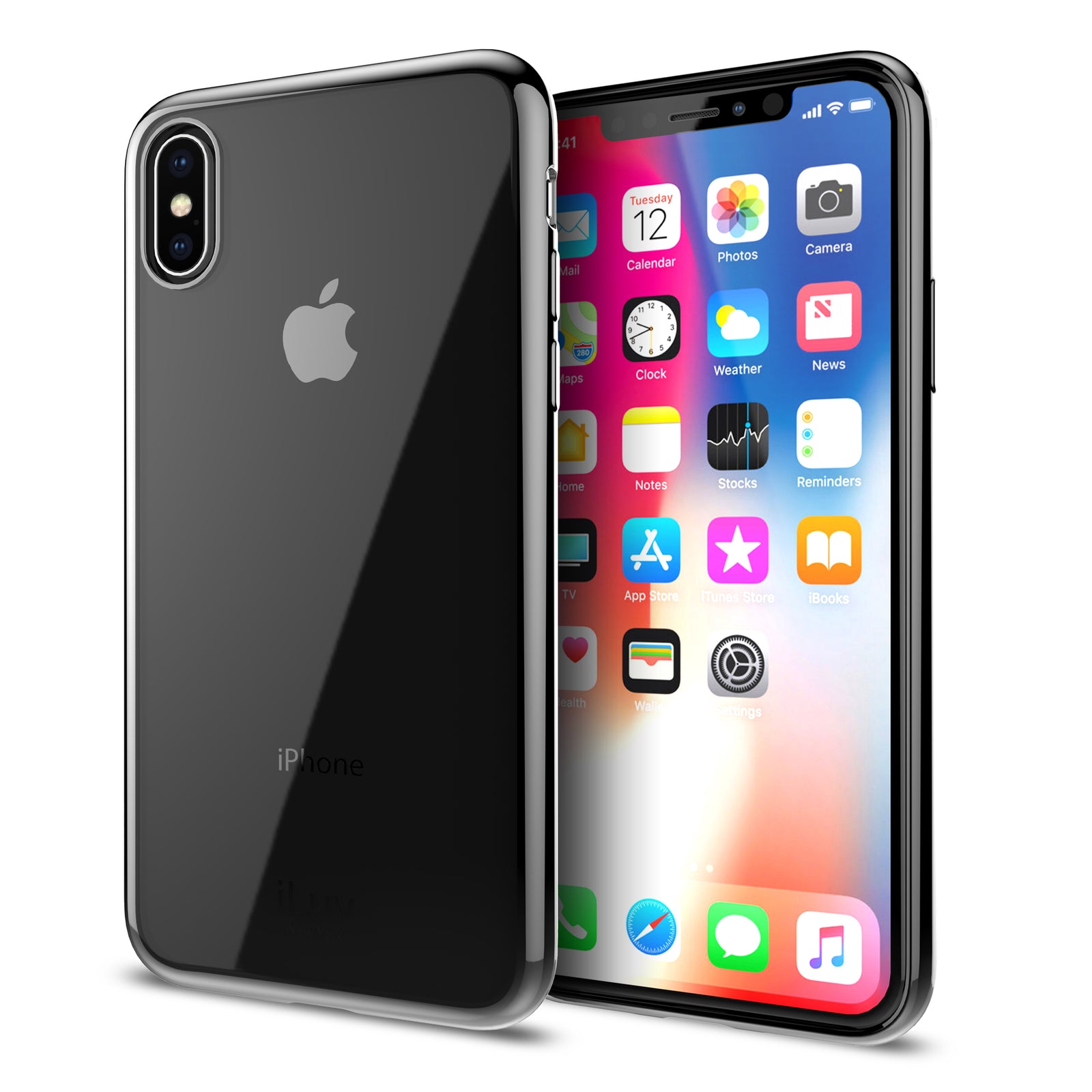 iLuv AIXMT iPhone X case METAL-CARE Metal Trim