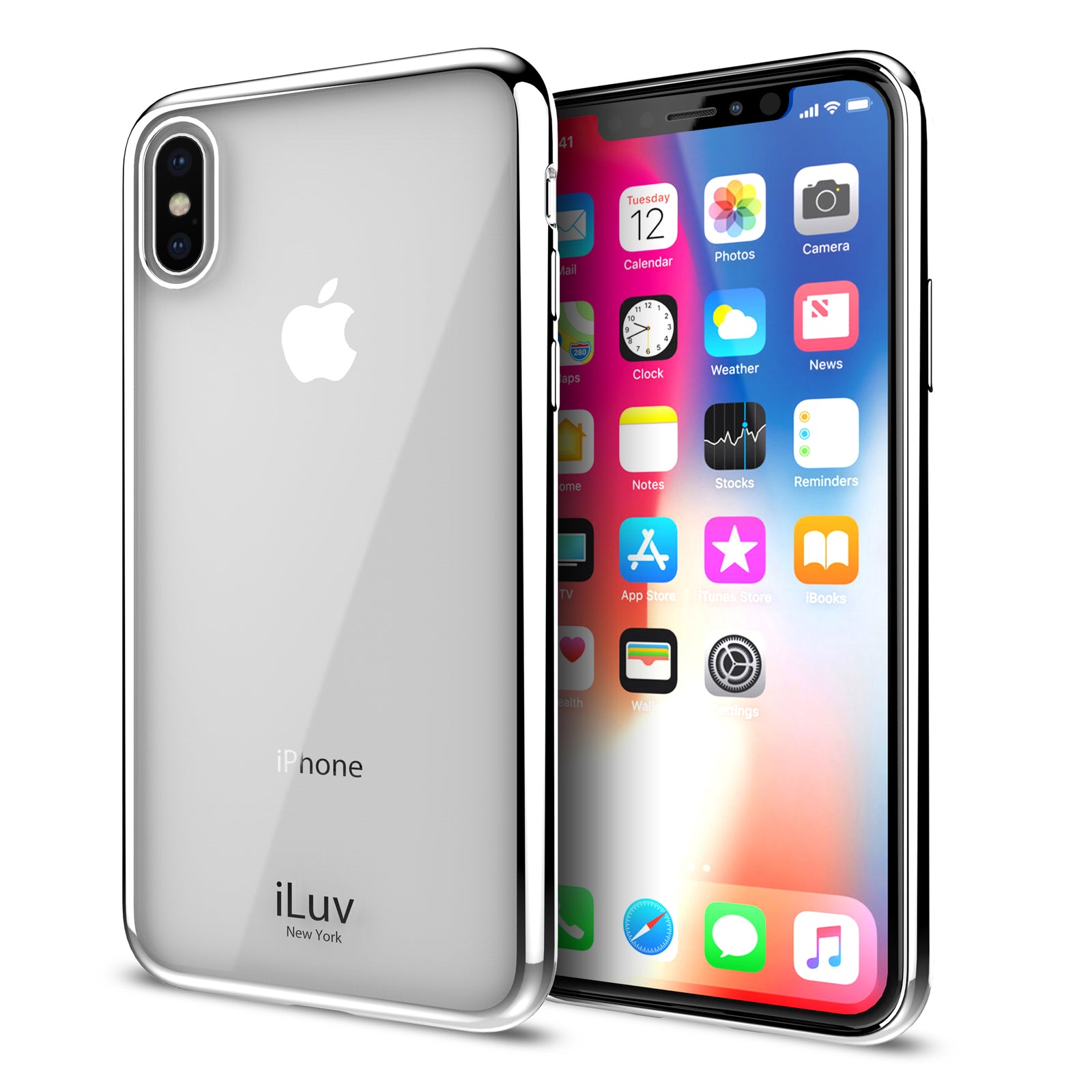 iLuv AIXMT iPhone X case METAL-CARE Metal Trim