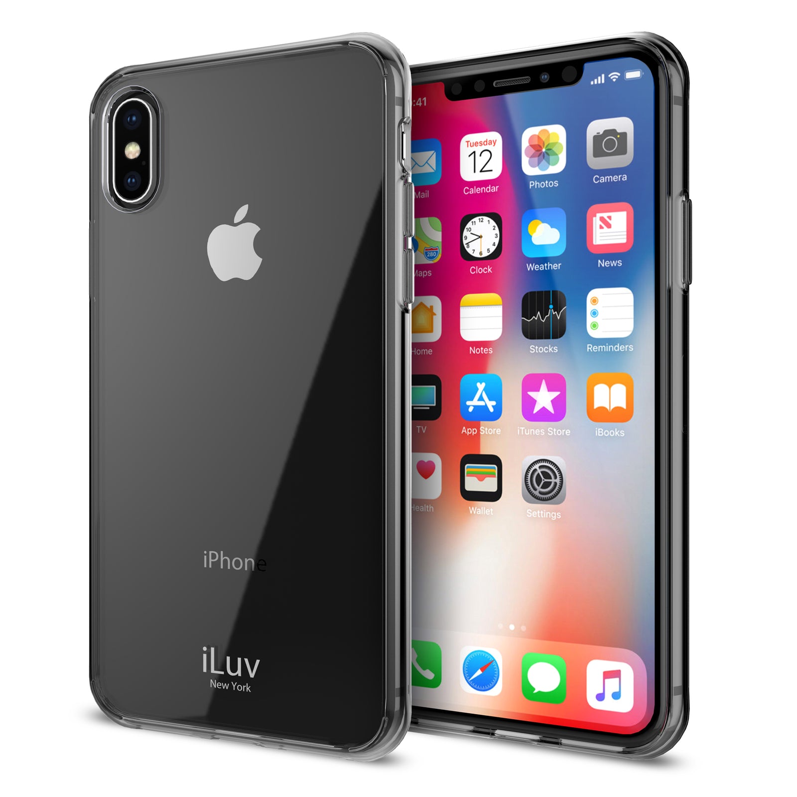 iLuv AIXVYNE iPhone X Case VYNEER Hardshell Soft Frame