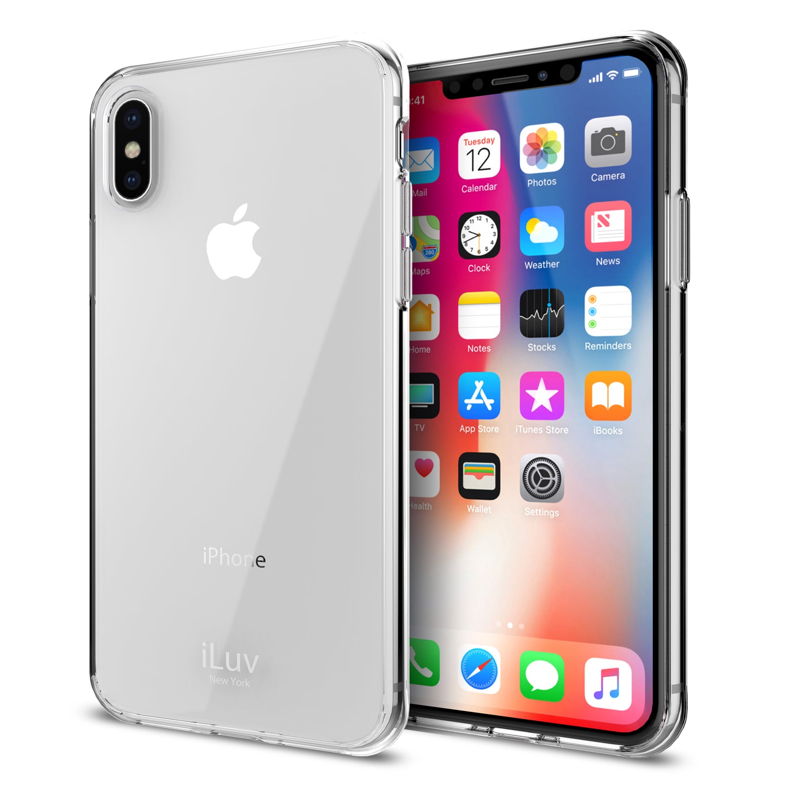 iLuv AIXVYNE iPhone X Case VYNEER Hardshell Soft Frame
