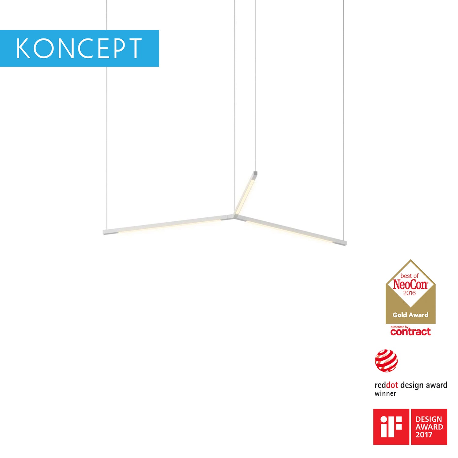 Koncept Z-Bar Pendant Trio LED Ceiling Lamp (ZBP-TR)