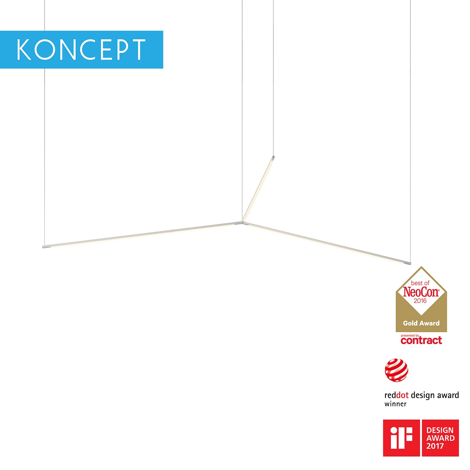 Koncept Z-Bar Pendant Trio LED Ceiling Lamp (ZBP-TR)