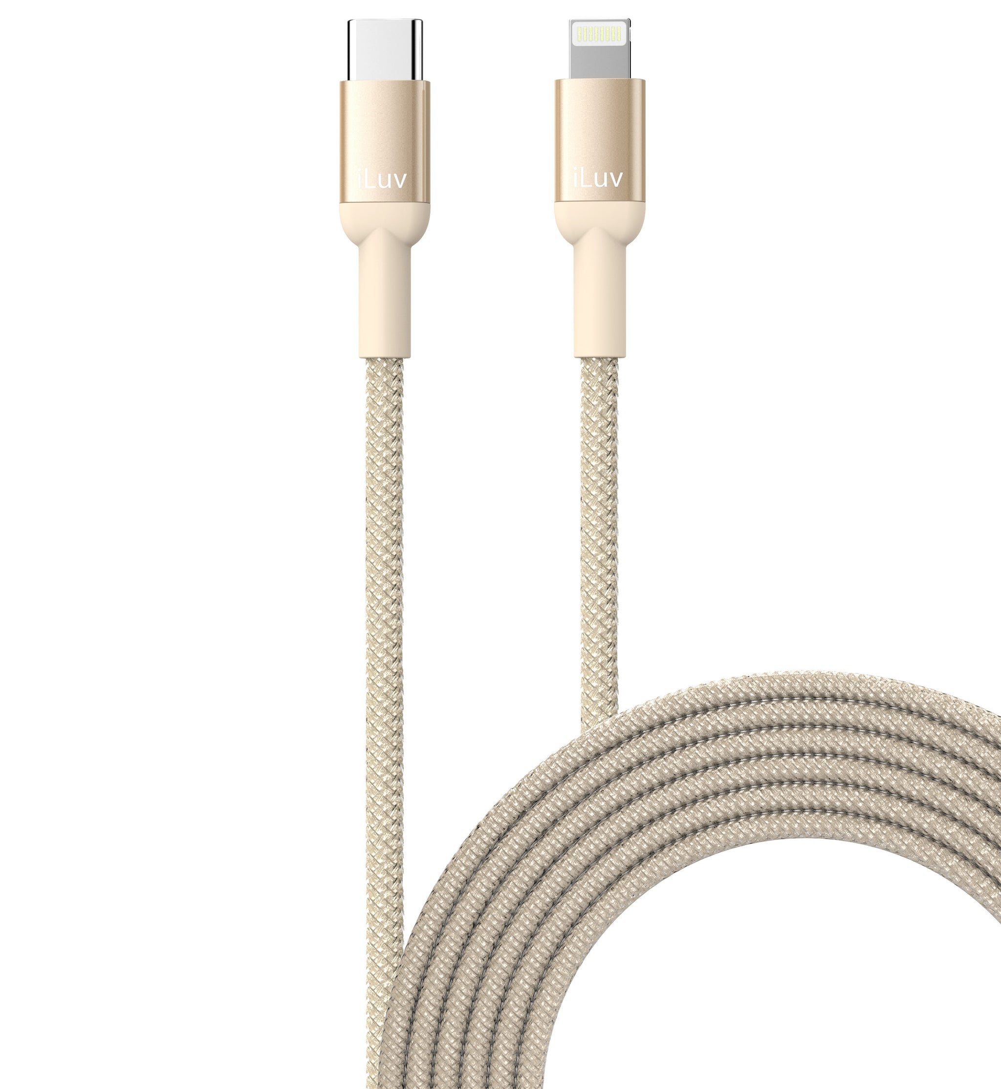 iLuv ICB278 PD Lightning to Type C Braided Cable - BRIDGEMEN.COM.SG