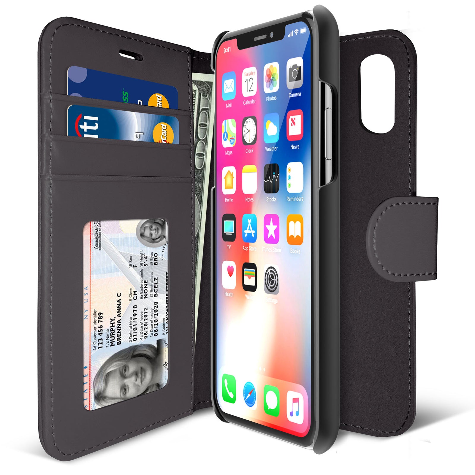 iLuv AIXDIAR iPhone X Case DIARY Leather