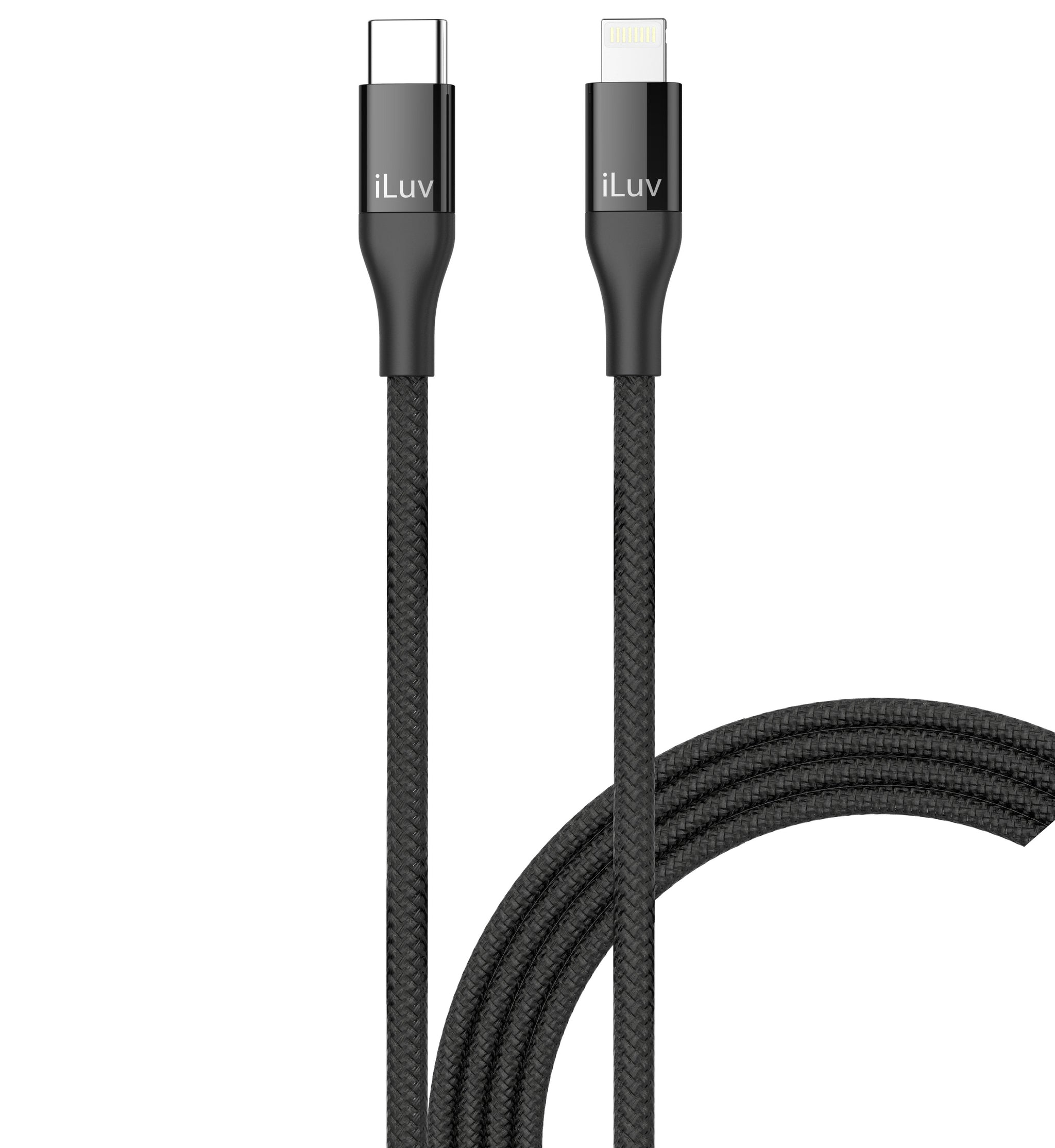 iLuv ICB278 PD Lightning to Type C Braided Cable - BRIDGEMEN.COM.SG